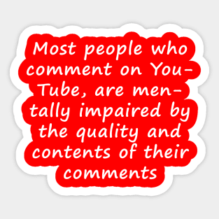 YouTube commentators Sticker